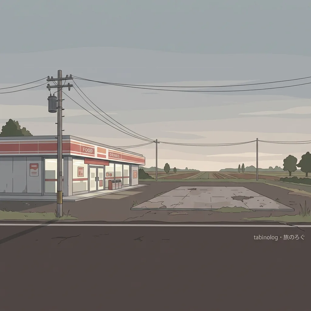 コンビニに変わったロードサイドの跡地、消えゆく昭和の風景