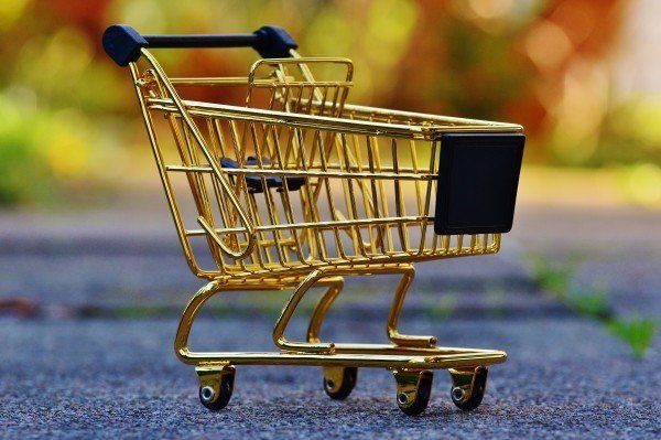 golden-shopping-cart